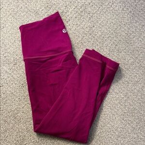 lululemon athletica Align Magenta Crop Leggings
